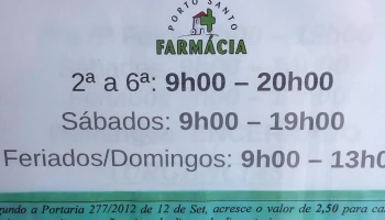 Farmácia Porto Santo - Vila Baleira
