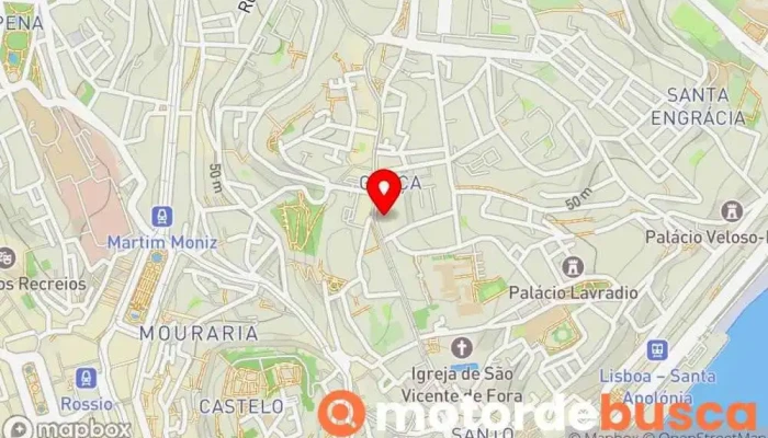 mapa de Almeida Dias Farmácia em Lisboa