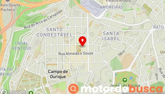 mapa de Castro Fonseca Farmácia em Lisboa