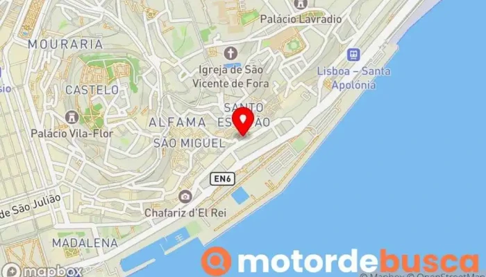 mapa de Farmácia Alfama Farmácia em Lisboa