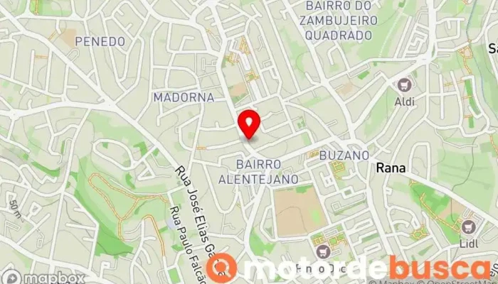 mapa de Farmácia Aragão Farmácia em São Domingos de Rana