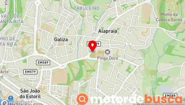 mapa de Farmácia das Areias Farmácia em Estoril