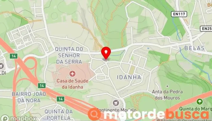 mapa de Farmácia Idanha Farmácia em Belas