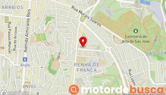 mapa de Farmácia Penha de França Farmácia em Lisboa