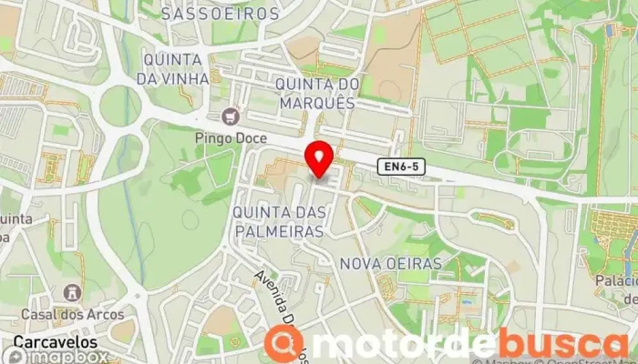 mapa de Farmácia Sacoor Farmácia em Oeiras