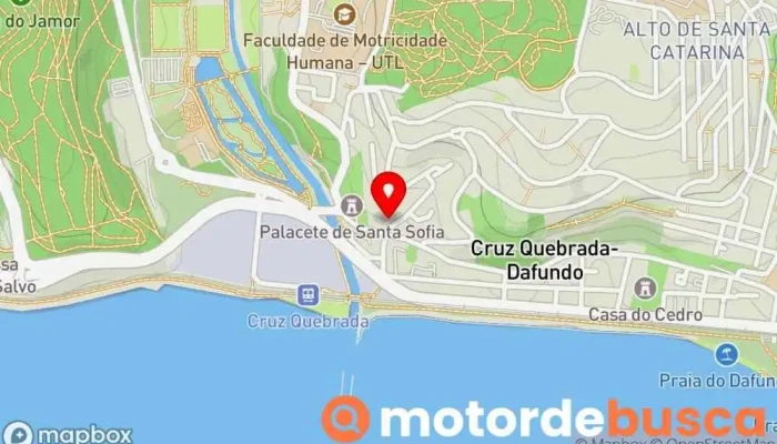 mapa de Farmácia Santa Sofia Farmácia em Cruz Quebrada