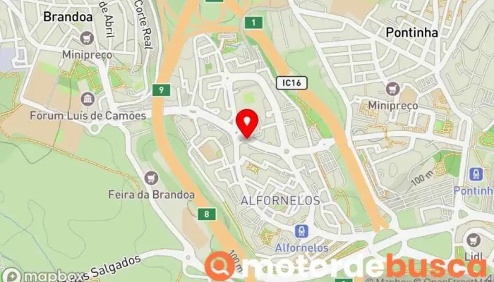 mapa de Tw - Farma Serviços, Lda Farmácia em Amadora